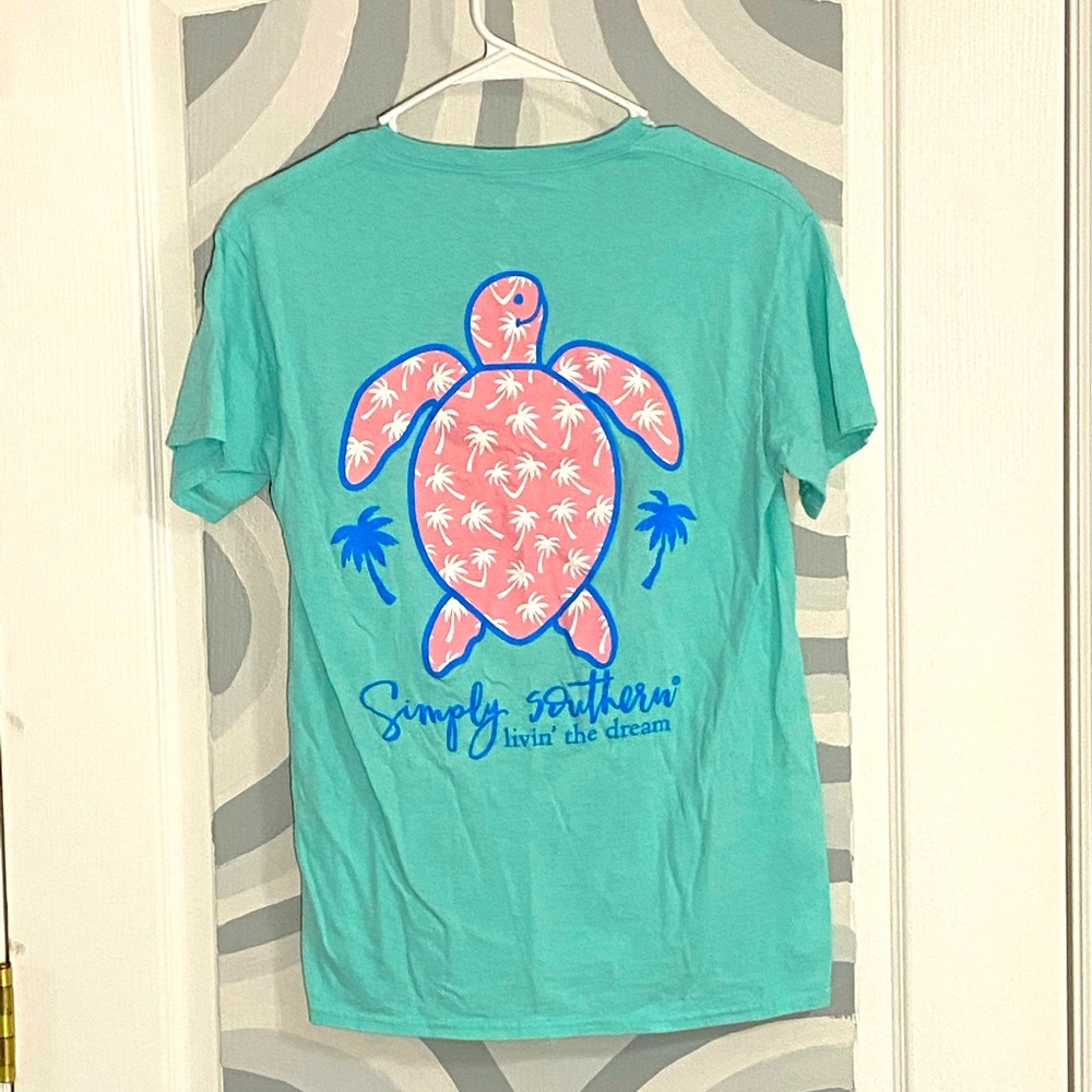 Teal Turtle Simply Southern Shirt